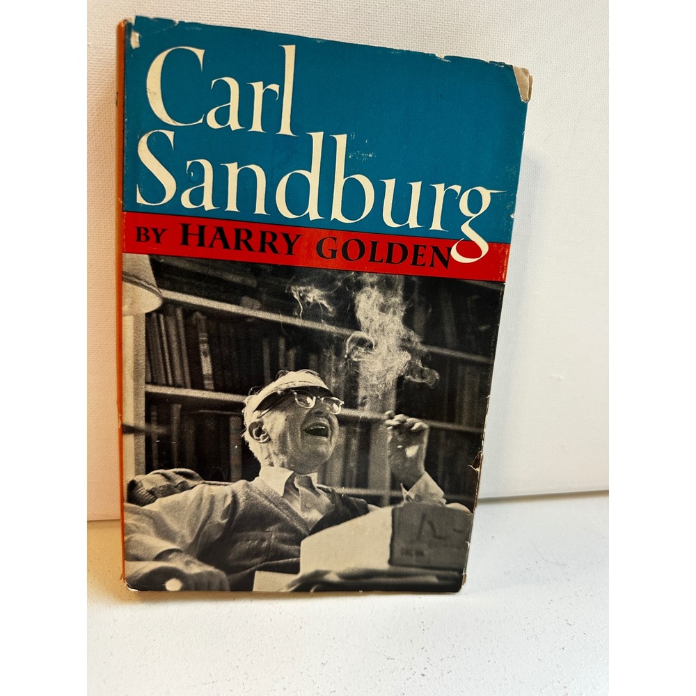 Carl Sandburg by Harry Golden 1961 Hardcover Second Printing Biography Vintage